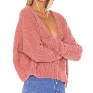 Free People Pink Moon Beam Sweater